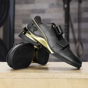 TYR TYRFORCE Elite Carbon Shoes M 6 / W 7.5 Black Gold Weightlifting Worn Once